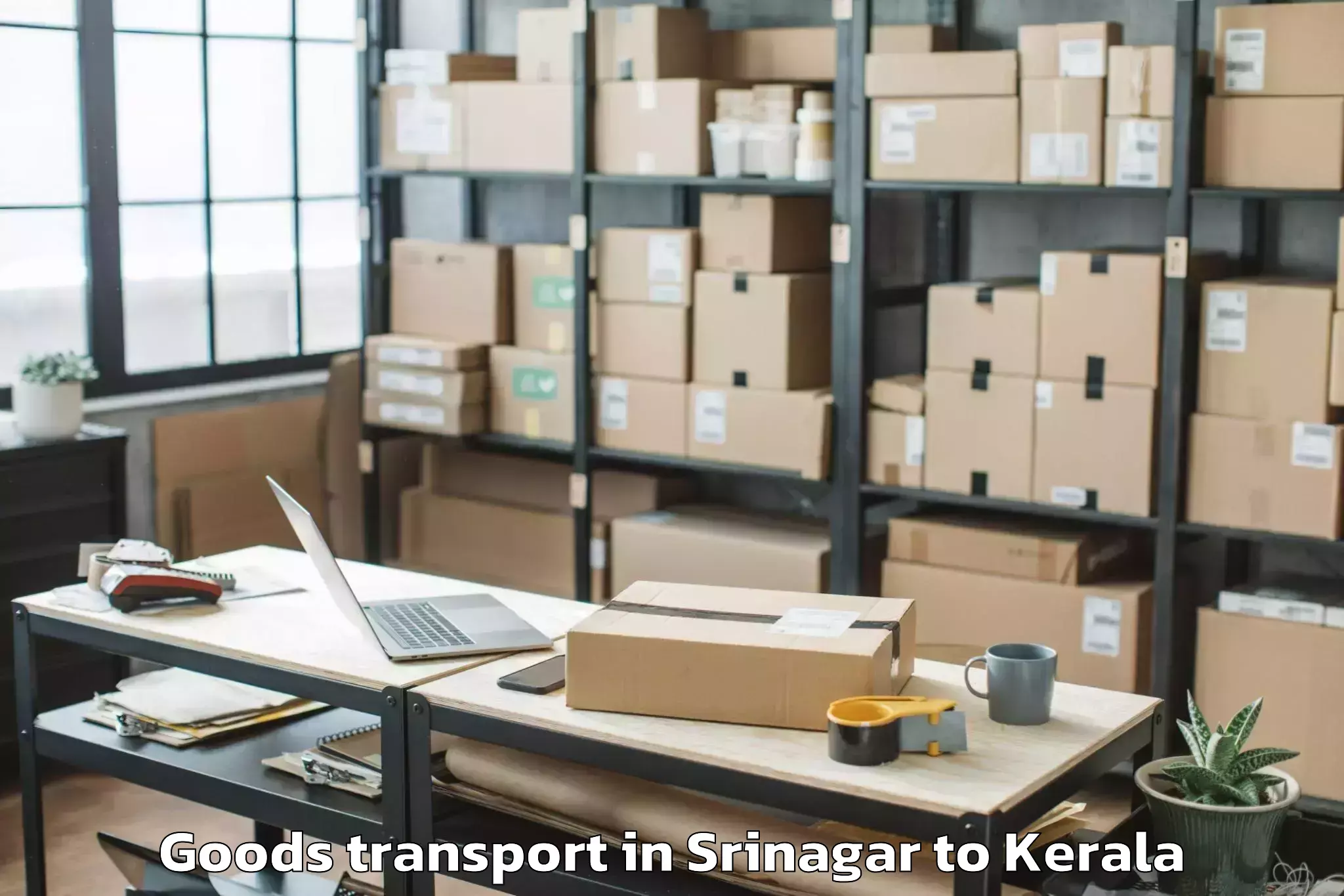 Book Srinagar to Kannapuram Goods Transport